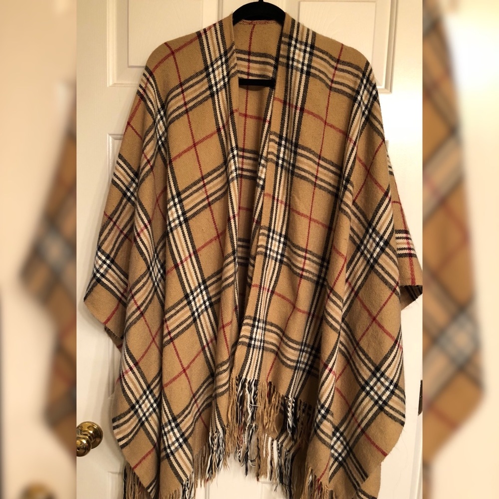 PLAID SHAWL / COVER UP / SWEATER